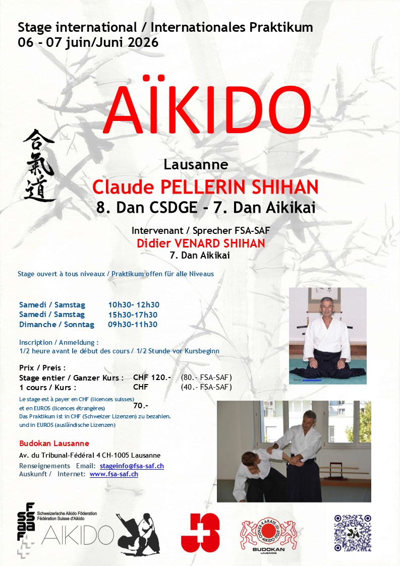 2026.06.06 Affiche Claude Pellerin Budokan Lausanne_nouveaux horaire 2026